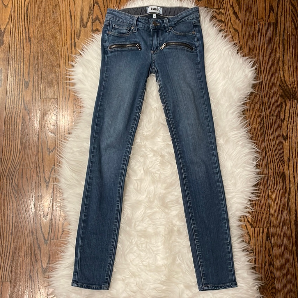 Paige Indio Zip Jeans